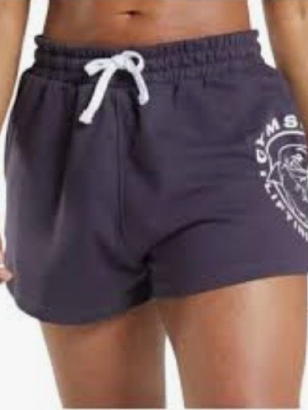 Gymshark Weightlifting Purple Shorts Drawstring Pocket Womens Size Small